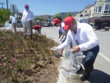 Çınarcık Belediye Başkanı Çöp Topladı