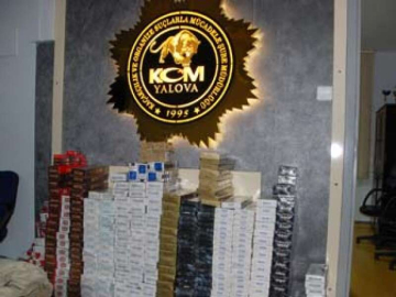 Yalova'da 7 Bin 949 Adet Kaçak Sigara Ele Geçirildi