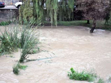 Yağışla Birlikte Derelerin Suyu Yükseldi