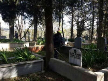  Kadıköy Mezarlığı Bakımdan Geçiriliyor