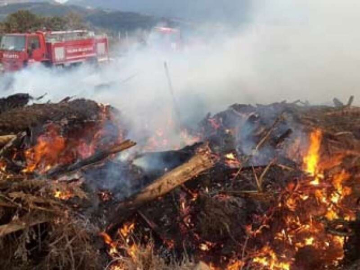Hafriyat Alanında Yangın
