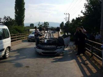 Otomobil Takla Attı: 1 Yaralı