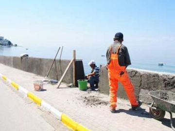 Beton Bariyerler Yenilendi