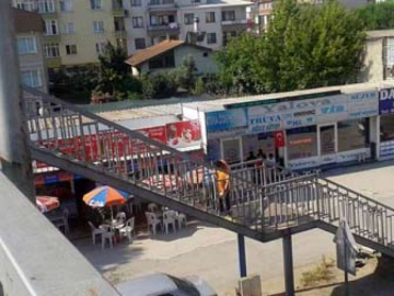 Çiftlikköy'de Üst Geçitler Dezenfekte Edildi