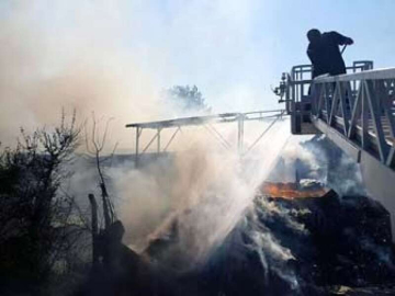 Koru'da Korkutan Yangın