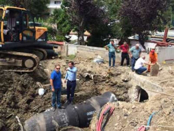 Atik Altyapı Çalışmalarını İnceledi