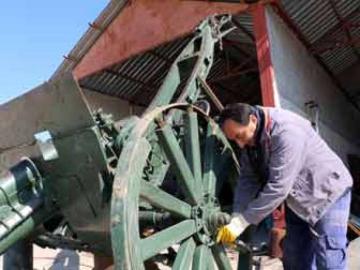 Tarihi Top Arabası Bakıma Alındı