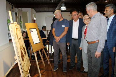 Yakma Resim Sergisi Açıldı