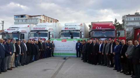 4 Tır Dualarla Yola Çıktı
