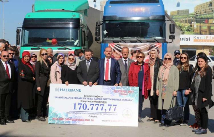 Yalova'dan Suriye'ye Yardım Eli Uzandı