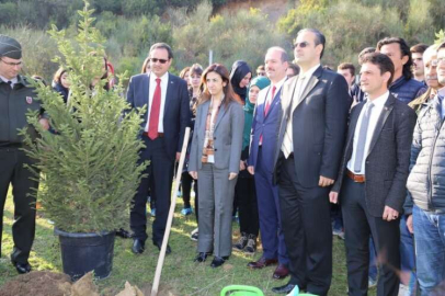 Hatıra Ormanına İlk Fidanı Vali Yılmaz Dikti