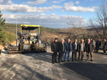 Üvezpınar Yolu Asfaltlandı
