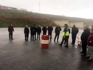 Terminalde Yangın Tatbikatı