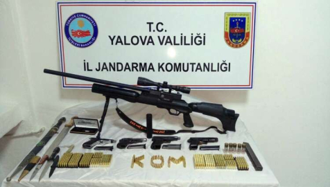 Yalova’da Silah Kaçakçılarına Operasyon