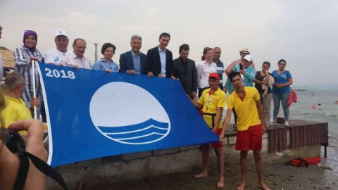 Saralkent Plajı’na 3. Mavi Bayrak