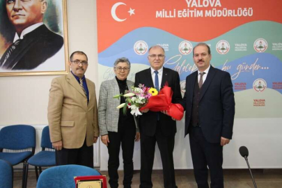 Yalova´nın İlk Maarif Müfettişi Cemil HOPANCI´ya Veda Yemeği