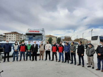54. Yardım Tırı Dualarla Yola Çıktı