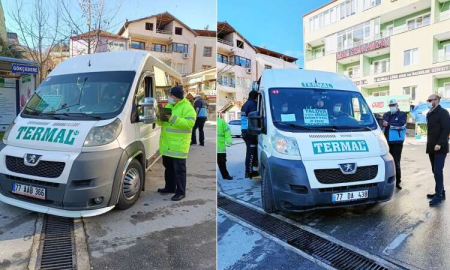 Termal’de Toplu Taşıma Araçları Denetlendi