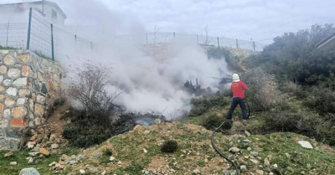 Esenköy’de Korkutan Yangın