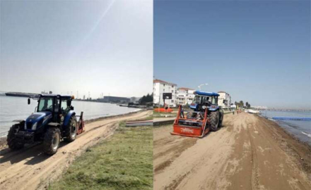 Taşköprü’de Plajların Temizliği Devam Ediyor