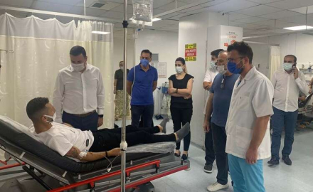 Bağatar Ve Çetin Hastaneyi Ziyaret Etti