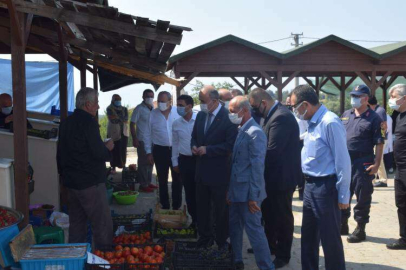 Vali Erol Halk Pazarını Ziyaret Etti