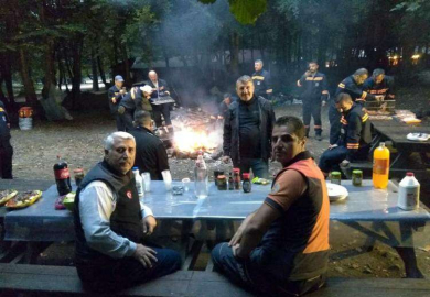 Aksa Ekibinden Gece Tatbikatı