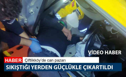 Taksi Takla Attı: 2 Yaralı