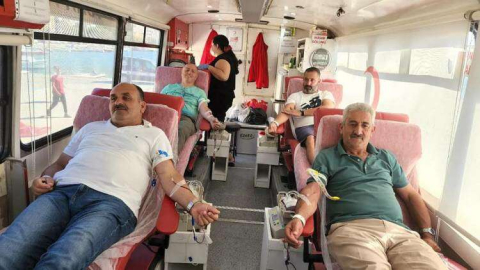 Belediye Personellerinden Kan Bağışı