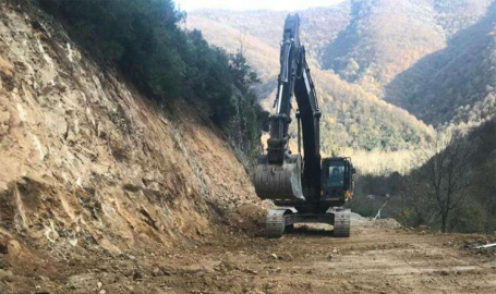 Delmece Yayla Yolu Genişletiliyor