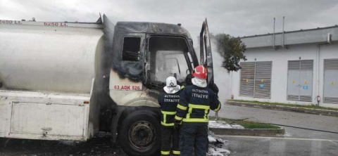 Otoyolda Tanker Yandı