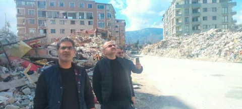 Yalova Eğitim Bir-Sen Yönetimi Deprem Bölgesinde 