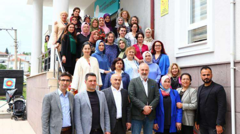 Silpagar, Çiftlikköy Halk Eğitim Merkezi Sergisini İnceledi