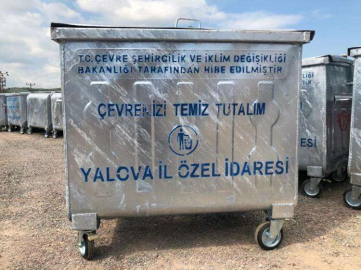 Yalova’ya 200 Adet Çöp Konteyneri Hibe Edildi 