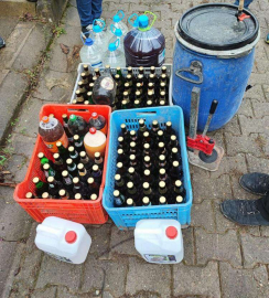 Yalova'da Kaçak Alkol Operasyonu