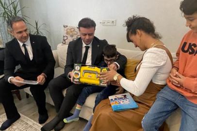 Milli Eğitim Müdürü’nden Özel Öğrenciye Karne Ziyareti