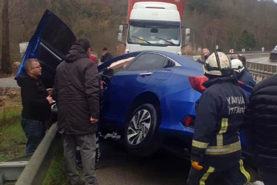 Süpürgelik Rampasında Trafik Kazası