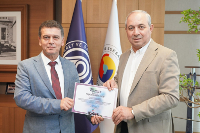 Demiryürek'e Teşekkür Belgesi