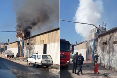 Sanayi Sitesinde Korkutan Yangın