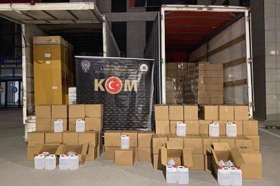 1500 Litre Etil Alkol Ele Geçirildi