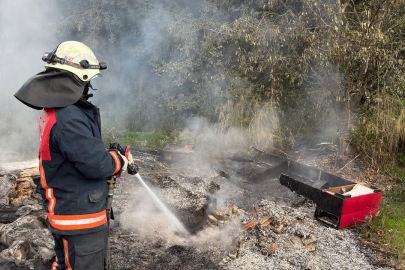 Kazimiye Köyü’nde Çöp Ve Arazi Yangını Korkuttu