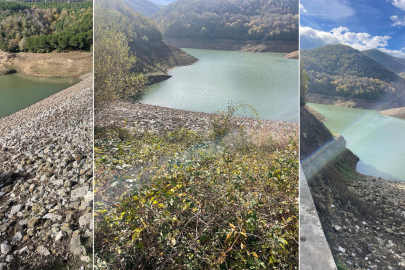 Ortaburun Göletinin de Dibi Göründü