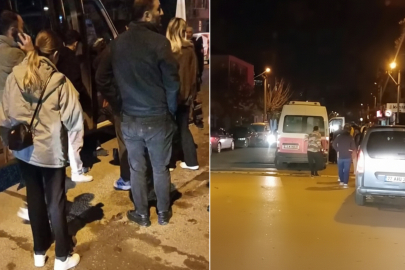 Minibüs Kadına Çarptı