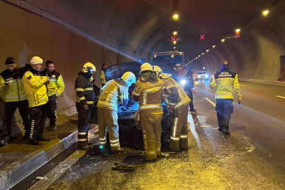 Orhangazi Tüneli'nde Korkutan Yangın