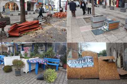 Fırtına Adeta Esti Geçti