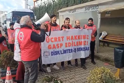 İşçiler Alacakları İçin Eylem Yaptı