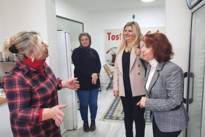 Chp Kadın Kollarından Kadın Esnaflara Ziyaret