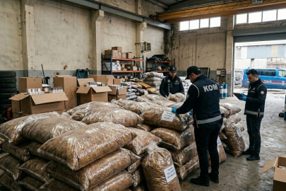 Yalova’da Kaçak Tütün Ve Sigara Operasyonu