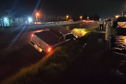 Kontrolden Çıkan Araç Boşluğa Düştü