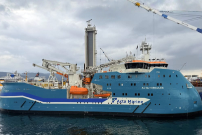 Yalova’da Üretilen Dev Gemi Acta Hercules Denize İndi